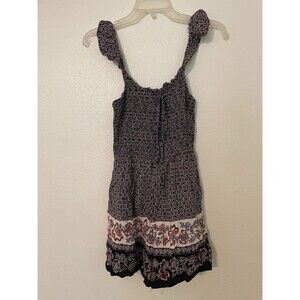 Blue Rain Tank Top Women S Black Orange Floral Spaghetti Strap Sweet Cottagecore